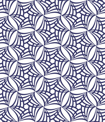 Vector geometric seamless pattern. Modern geometric background with hexagonal tiles.