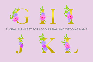 Floral alphabet
