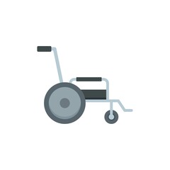 Nursing wheelchair icon flat isolated vector