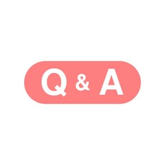 FAQ, questions and answers icon. Symbol, logo illustration. vector graphics