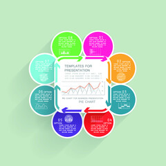 Infographic elements for annual business reports