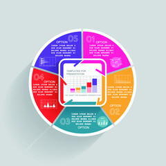 Infographic elements for annual business reports