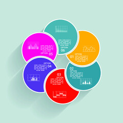 Infographic elements for annual business reports