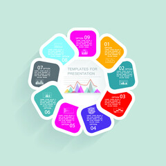 Infographic elements for annual business reports