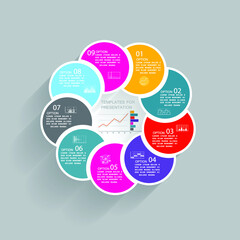 Infographic elements for annual business reports