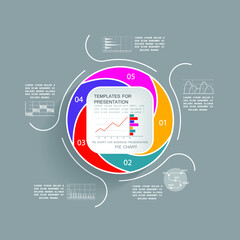 Infographic elements for annual business reports