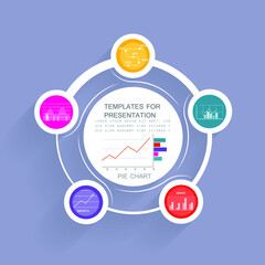 Infographic elements for annual business reports