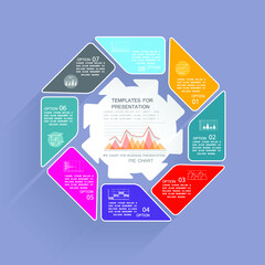 Infographic elements for annual business reports