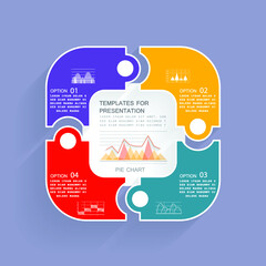 Infographic elements for annual business reports
