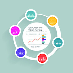 Infographic elements for annual business reports