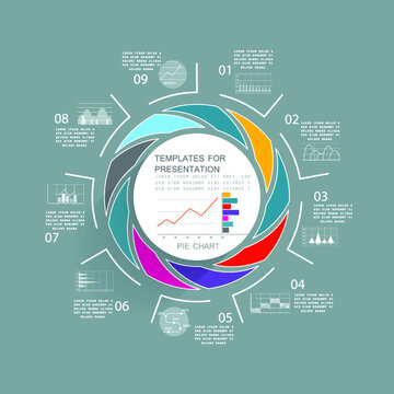 Infographic elements for annual business reports
