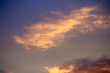 Small clouds in the sky
