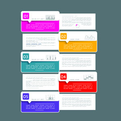 Infographic elements for annual business reports
