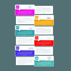 Infographic elements for annual business reports