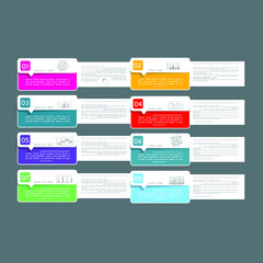 Infographic elements for annual business reports