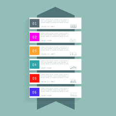 Infographic elements for annual business reports