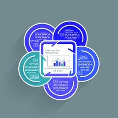 Infographic elements for annual business reports