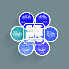 Infographic elements for annual business reports