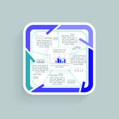 Infographic elements for annual business reports