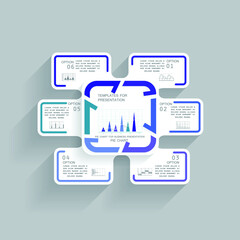 Infographic elements for annual business reports