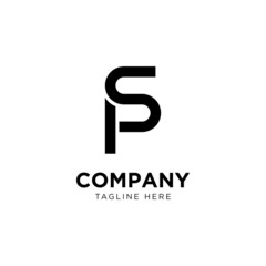 Creative Monogram PS logo design template
