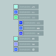 Infographic elements for annual business reports