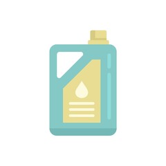 Chemical fertilizer canister icon flat isolated vector
