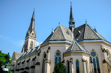 Fototapeta na wymiar Sacred Heart church in Koszeg, Hungary
