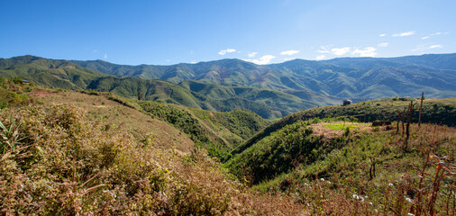 Viewpoint on the way to Ban Huai Mi, Bo Kluea District, Nan Province, Thailand