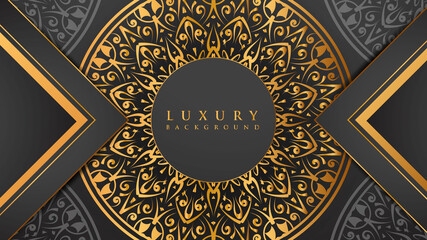 Luxury mandala background with golden arabesque pattern arabic islamic east style.decorative mandala for print