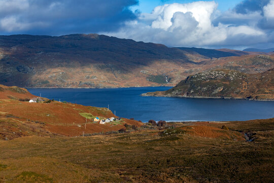 Highland landscape at Loch Glendhu - Scotland