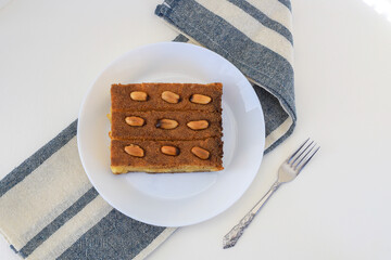 Turkish Dessert Sambali or Damascus Dessert (Sam Tatlisi)