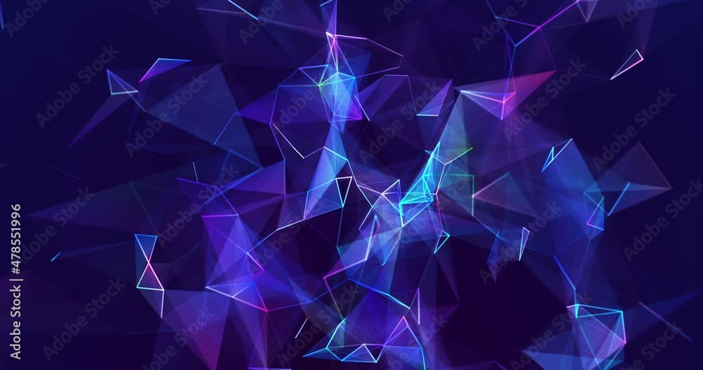 Poster plexus concept, lines connection background animation