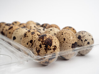 Quail eggs isolated. Quail eggs isolated on white background.