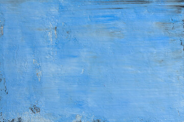 Fragment of a wall with blue paint