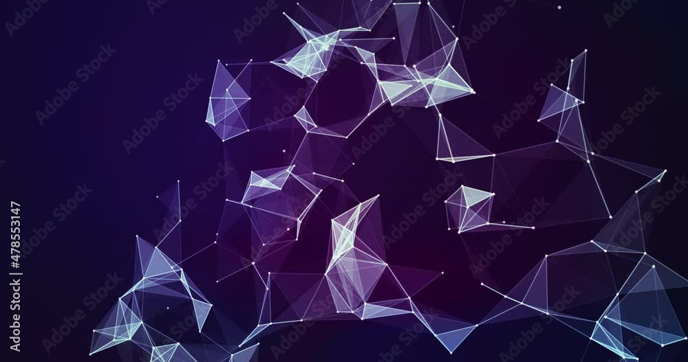 Poster plexus concept, lines connection background animation