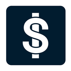 Vector abstract dollar bill icon.