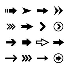 Arrows icons, big set. Arrows vector collection.