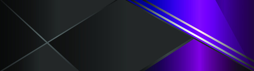 Geometric background. Purple, black and gray colors. Decorative web banner or layout. EPS vector illustration