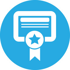 Obraz premium Certificate icon sign symbol design