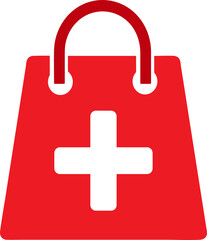 Shopping bag icon Sale package sign design