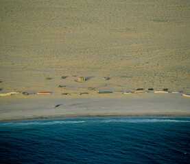 Fishing Village Atlantic Coast Sahara Desert Mauritania Africa