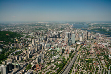 Downtown Montreal in Summer Quebec Canada