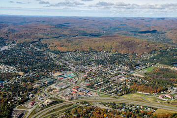 Saint-Sauveur Ski Area and Town Quebec Canada