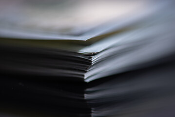 Stack of one hundred American dollars banknotes, close-up.