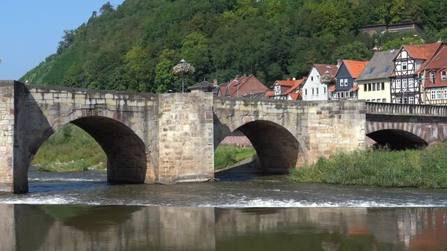 Alte Werrabr&uuml;cke in Hann.M&uuml;nden