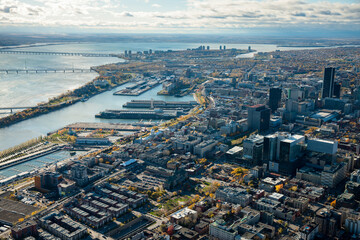 Downtown Montreal in Summer Quebec Canada