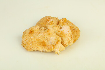 Roasted hot crispy pork schnitzel