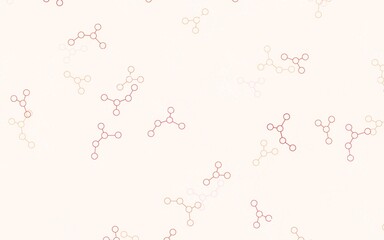 Light Red vector pattern with artificial intelligence network.