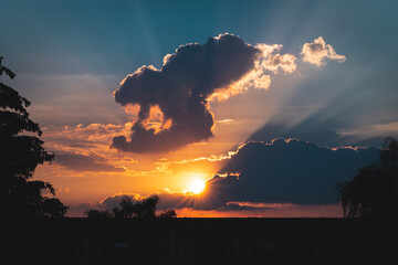 Sonnenuntergang, Köln